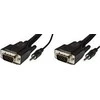 Kabelis MicroConnect D-Sub (VGA) - D-Sub (VGA) + Jack 3.5mm 5m juoda (MONGG5BMJ)