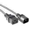 MicroConnect Maitinimo laidas C19-C14 3m juodas