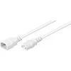 MicroConnect Maitinimo laidas C13 - C14 1m Balta