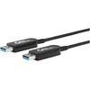USB kabelis MicroConnect USB-A - USB-A 10 m Juodas (USB3.0AA10BOP)