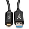 Kabelis USB MicroConnect USB-A - USB-C 20 m Juodas (MC-USB3.2CA20OP)