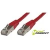 MicroConnect RJ- 45 kt.6 0.5m Raudona (SSTP6005R)