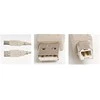 MicroConnect Kabelis MICRO_CONNEC USB TypeA M, USB TypeB M, 1.8m, baltas
