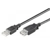 MicroConnect USB kabelis USB-A – USB-A 0,3 m juodas (USBAAF03B)