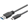 USB kabelis MicroConnect USB-A - USB-C 3 m Juodas (USB3.1CA3)