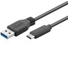 Kabelis USB MicroConnect USB-A - USB-C 0.5 m Juodas (USB3.2CA05)