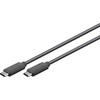 USB kabelis MicroConnect USB-C - USB-C 1 m juodas (USB3.2CC1)
