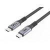 USB kabelis MicroConnect USB-C - USB-C 3 m Juodas ir sidabrinis (USB3.2CC3)