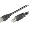 USB kabelis MicroConnect USB-A - USB-B 0,5 m Juodas (USBAB05B)