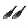 MicroConnect U / UTP CAT5E 0,3M Juodas PVC (UTP5003S)