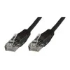 MicroConnect Patchcord U / UTP, CAT6, 0.5m Juoda, 10 vienetų (V-UTP6005SVP)