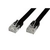 MicroConnect RJ-45 kt.6 U / UTP Juodas 10m (V-UTP610S- FLAT)