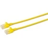 MicroConnect U/UTP CAT6A Slim 0,25M Geltona