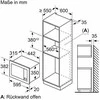 Įmontuojama mikrobangų krosnelė Bosch BFL623MB3