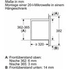 Įmontuojama mikrobangų krosnelė Bosch BFL623MB3