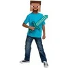 Disguise Minecraft kostium Halloween, strój karnawałowy komplektas diamentowy miecz + Maska Steve