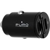 MINI automobilinis kroviklis PURO 2 X USB-C, PD, 30W, juodas / FCMCHUSBCC30WBLK