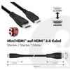 Club 3D Club3D CAC-1350 Mini HDMI į HDMI 2.0 4K 60Hz mini HDMI kištukas HDMI kištukas 1,0 m juodas