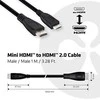 Club 3D Club3D CAC-1350 Mini HDMI į HDMI 2.0 4K 60Hz mini HDMI kištukas HDMI kištukas 1,0 m juodas