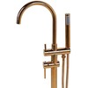 Vonios baterija Beliani Tugela freestanding auksinis (143354)