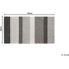 Beliani Vilnos kilimas 80 x 150 cm pilkas ZEYNE