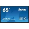 Monitorius IIYAMA TE6512MIS-B3AG 65 colių iiWare10 Android 11 40 taškų PureTouch IR su nuliniu sujungimu 3840x2160 UHD IPS skydelis Metalinis korpusas