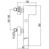 Vonios ir dušo maišytuvas Loft-Tres (200.17.001) - Chromas