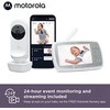 Kūdikio stebėjimo kamera Motorola VM44 4,3" HD, WIFI, Baltos/Pilkos spalvos