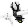 „Bone Bike Tie X“ mobiliojo telefono laikiklis, dviračio laikiklis, reguliuojamas dydis, juodas, 4–6 colių, silikonas, vairo laikiklis, juodas