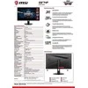 Monitorius MSI G274F 27 colių greitas IPS FHD 180Hz 250cd/m2 1ms 2xHDMI 2.0 DP