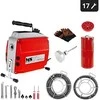 Elektrinio vamzdžių valymo stūmoklio mašinos sk. 20–150 mm MSW POWER DRAIN CLEAN 2.3E + priedai