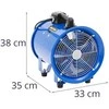 MSW Pramoninės konstrukcijos ventiliatorius su 10 m žarna 2700 m3/h sk. 280 mm