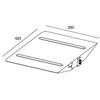 Laikiklis Multibrackets MB PUBLIC DISPLAY SHELF Juodas