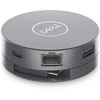 DELL 6 viename USB-C daugiaprievadis adapteris – DA305, laidinis, USB 3.2 Gen 2 (3.1 Gen 2) Type-C, 10, 100, 1000 Mbit/s, sidabrinis, 3840 x 2160 pikselių, Dell