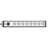 Brennenstuhl 19 "1.5", 8xCEE 7/4, 1xCEE 7/7, pet-protected connectors, 3m cable, sidabrinis / juodas 1156057018 / GT-663