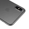 Dėklas Baseus Baseus Wing Case itin plonas dėklo dangtelis, skirtas iPhone XS Max juoda permatoma (WIAPIPH65-E01)