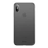 Dėklas Baseus Baseus Wing Case itin plonas dėklo dangtelis, skirtas iPhone XS Max juoda permatoma (WIAPIPH65-E01)