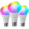 Nanoleaf Essentials Smart A19 lemputė 1100Lm RGBCW 2700K-6500K, 120V-240V, E27, 3 vnt.