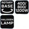 Neo Tools Halogeninis infraraudonųjų spindulių šildytuvas 400/800/1200W