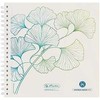 Herlitz Spiralblock 14,8x14,8 100Bl.punktiert GREENlineGinkg*