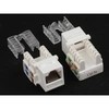 NETRACK 105-02 Keystone Jack RJ45 UTP cat. 5e su spaustuku baltas