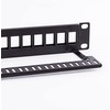 NETRACK 104-20 patch panel Keystone 19 colių 24 jungtys UTP su lentyna