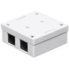 NETRACK 106-21 Netrack sukomplektuotas ant paviršiaus montuojamas lizdas 2xRJ45 8p8c UTP Cat6 LSA