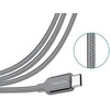 Kabelis USB Nevox USB-A - USB-C 1 m Pilka (1457)
