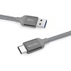 Kabelis USB Nevox USB-A - USB-C 1 m Pilka (1457)