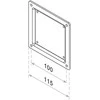 Laikiklis Neomounts NEWSTAR VESA CONVERSION PLATE - VESA 75 TO 100 - Juodas