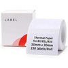 Niimbot R50*30-230 Baltas termo etiketės