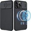 „Nillkin CamShield Pro Magnetic Case“ šarvuotas dėklas, skirtas „iPhone 13 Pro Max“ ir kameros apsaugai, juodas (suderinamas su „MagSafe“)