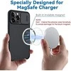 „Nillkin CamShield Pro Magnetic Case“ šarvuotas dėklas, skirtas „iPhone 13 Pro Max“ ir kameros apsaugai, juodas (suderinamas su „MagSafe“)