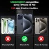 Nillkin CamShield Pro dėklas, skirtas iPhone 15 Pro (juodas)